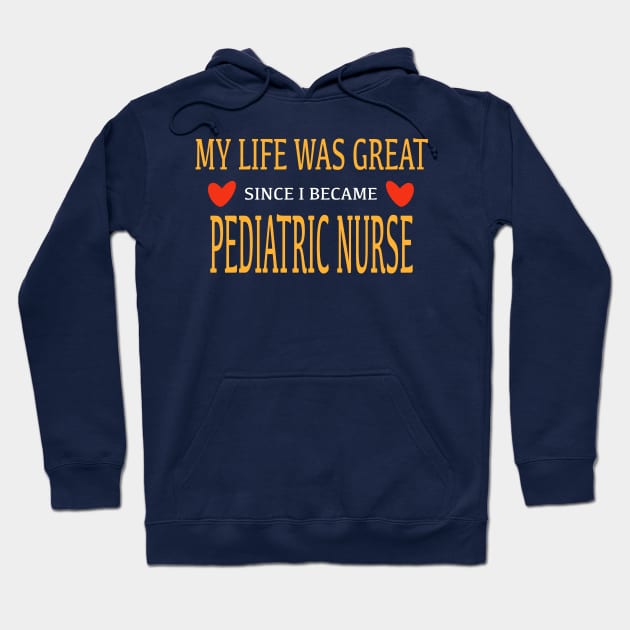 Pediatric Nurse Birthday Gift Idea Saying Hoodie by SpaceKiddo